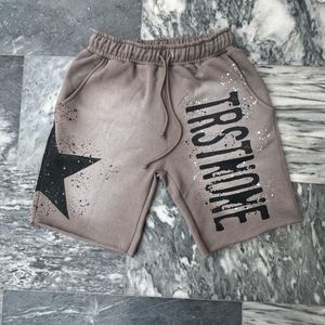 Short de jogging d'été de style High Street pour hommes avec broderie dégradée résistant aux acides, teinture solaire, décoloration, service OEM - Product Image 6