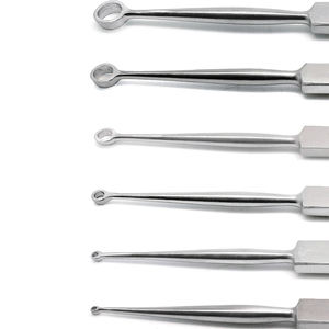 Curette cutanée de renard de haute qualité avec profil en forme de boucle Curette cutanée de renard pour la chirurgie plastique meilleure vente de qualité - Product Image 3