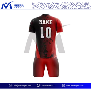 Maillot de football court respirant en polyester 100 % de haute qualité, couleur dégradée, personnalisable, uniforme de football imprimé, tenue d'entraînement - Product Image 4