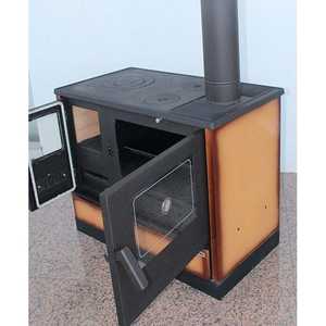 Estufas Modernas para Cocina y Chimenea, Estufa de Leña y Pellets de Hierro Fundido MF245 para Calefacción Interior y Exterior - Product Image 4