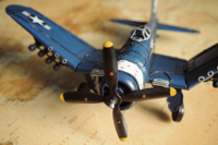 Corsair F4U 1944 1:31 en métal, artisanat de style nautique, origine Vietnam, design moderne, léger, décoration maison, bureau, Pâques