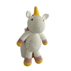 Descuento personalizado macramé ganchillo juguetes felpa suave personajes únicos patrones PP algodón relleno 100% hecho a mano JNC macramé disponible - Product Image 3