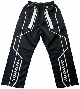 Pantalones de Karate, Ropa de Artes Marciales para Adultos, Diseño Personalizado con Logotipo Frontal, 100% Poliéster, Uniformes Duraderos de Corte Holgado - Product Image 2