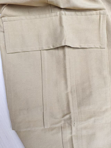 กางเกงผู้ชายไซส์พิเศษวินเทจผ้าแคนวาสแบบถักเบาเอวสูงแห้งเร็วสไตล์ซัก - Product Image 5