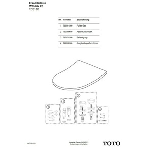 Couvre-siège de toilette TOTO Softclose Slim Design pour MH/MH RP/GP - Product Image 6