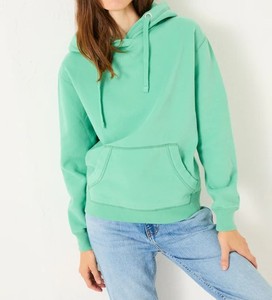 Sudaderas con capucha de hombro caído de gran tamaño personalizadas para mujer, ropa de calle informal, jersey con bolsillo de canguro, sudadera con estampado de logotipo - Product Image 6