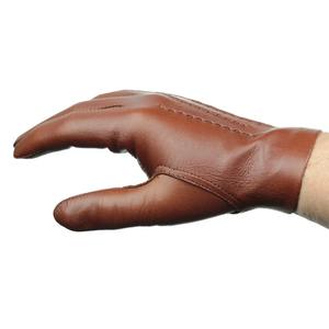 Guantes de conducción de cuero de dedo completo de estilo clásico para hombre Guantes de coche de cuero real de alta calidad para Precio de invierno - Product Image 5