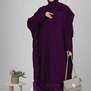 Abayas traditionnelles élégantes et modestes brodées à la main pour femmes vêtements et accessoires musulmans - Product Image 1