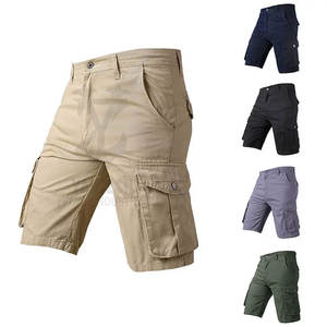 Venta caliente de algodón de verano bolsillos pantalones cortos Casual bolsillo Cargo pantalones cortos para hombres OEM pantalones cortos personalizados - Product Image 2