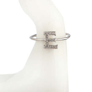 Bague alphabet pour femme - Argent - Argent - Product Image 3