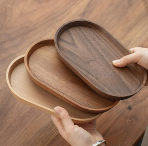 Bandeja Redonda de Madera de 8.6 Pulgadas a Precio Competitivo, Diseño Tradicional para Bodas y Fiestas, Alta Calidad a Precios Bajos - Product Image 2