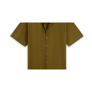 เสื้อเชิ้ตผ้าลินินสีทองย้อมธรรมชาติ ดีไซน์เรียบง่ายแต่ทันสมัยด้วยสีจากพืช - Product Image 1