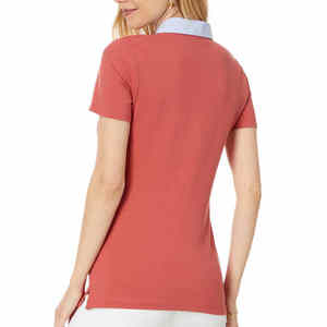 Camisetas de polo informales para mujer, camisas de vestir de punto de nuevo estilo transpirable de algodón 100% de alta calidad, cómodas y transpirables - Product Image 2