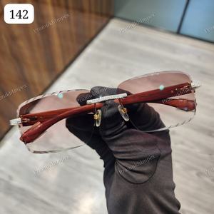 Gafas de Sol Rectangulares de Fábrica para Hombre y Mujer, con Montura de Sol, Moissanita, Estilo Hip Hop, Anti-Reflejantes, de Alta Calidad - Product Image 1