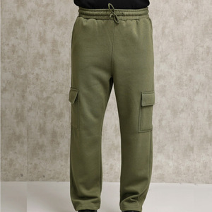 Multibolsillo ejército verde hombres Jogger personalizado para hombre polar pantalones de chándal en blanco pantalones de correr algodón hombres pantalones de chándal logotipo personalizado - Product Image 1