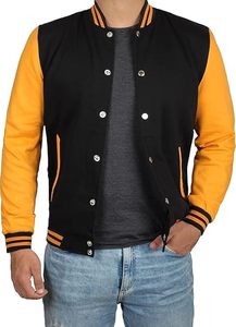 Dernière veste de baseball pour hommes, style vintage Letterman Varsity avec lettres brodées, manches en cuir d'hiver, logo personnalisé - Product Image 5