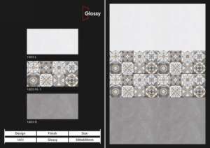 Carreaux muraux en céramique modernes Wall Pro 300x600mm pour salle de bain et cuisine, finition brillante mate effet sucre, design mural intérieur luxueux - Product Image 4