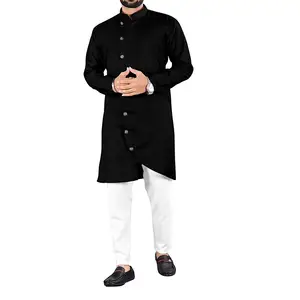 Pakistani Cotton 2023 Kurta Eid Shalwar Kameez Ethnic Summer Winter Muslim Clothing Men Stylish Shalwar Kameez