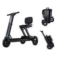 Scooter Eléctrico Plegable, Scooter de Movilidad para Ayudar a las Personas Mayores a Viajar a Corta Distancia, Uso para Jóvenes