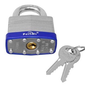 Lucchetto Intelligente con Cilindro in Ottone e Gancio Corto da 50 mm, Funzione Antifurto - Product Image 2