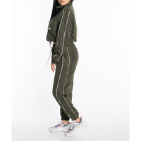 Ensemble de survêtement unisexe deux pièces respirant coupe-vent avec veste zippée et pantalon de jogging, design personnalisable, haute qualité