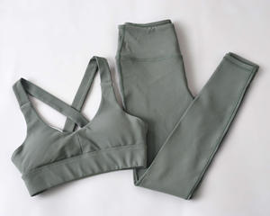 Ropa Deportiva al por Mayor para Gimnasio, Conjuntos de 2 Piezas para Mujer, Chaquetas de Yoga, Leggings de Entrenamiento, Sujetadores Deportivos, Conjuntos de Yoga - Product Image 5