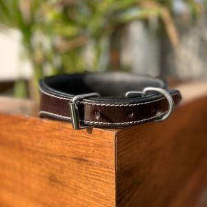 Nuevo Collar de Perro de Cuero Auténtico Hecho a Mano, Collar de Perro Ajustable Acolchado y Grabado, de Cuero Genuino, Gran Venta - Product Image 6