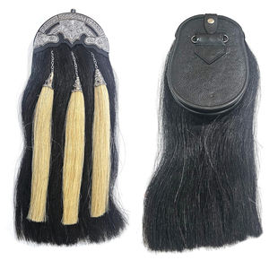 Sporrans de pelo largo personalizado escocés Cameron Highland pelo de caballo largo Sporran Tussle Hair Sporrans - Product Image 1