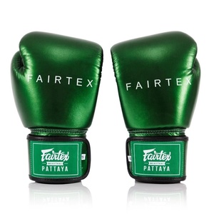 Guantes de Boxeo de Piel de Vacuno Genuina en Tono Verde Perla Metálico, Hechos a Medida, con Cordones Elásticos, para Entrenamiento Profesional - Product Image 2