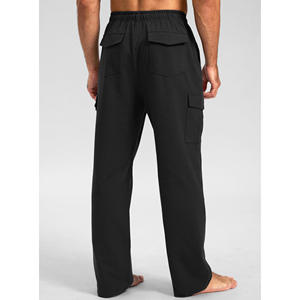 2025 vente en gros hommes coupe ample course Fitness respirant pantalons de survêtement séchage rapide pantalon de survêtement avec poches - Product Image 2