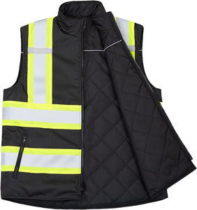 Gran oferta 2024, chaqueta de lluvia de seguridad de carcasa blanda de poliéster 100%, impermeable, reflectante, de alta visibilidad con malla Interior para Unisex - Product Image 6