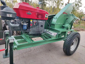Macchina Trituratrice Diesel per Riciclaggio del Legno, Attrezzatura Industriale per Taglio e Frantumazione di Rami - Product Image 4
