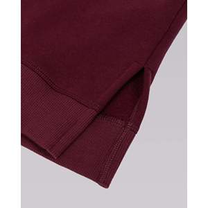 Pull en polaire tricoté pour l'hiver avec fentes latérales - Imprimé laque cerise brodé style décontracté - Product Image 5