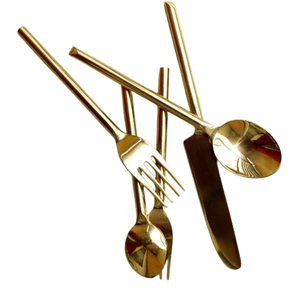 Cubiertos decorativos hechos a mano de oro lujosos clásicos recién llegados cubiertos de Metal de excelente calidad para fiestas - Product Image 3