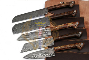 Couteau de chef de cuisine en acier, ustensile de chef en acier de damas à usage quotidien - Product Image 2