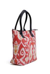 Bolsa de Mano Grande de Algodón Hecha a Mano, Hermosa y Linda, para Mujer, Ecológica, Acolchada, con Bordado Decorativo, Regalo para Ella - Product Image 6