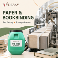 Émulsion d'acétate d'éthylène GW-102H de qualité industrielle pour colle à chaussures à base d'eau, reliure de livres et placage de meubles