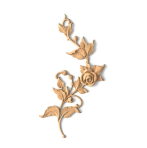 2025 Customized Solid Wood Floral Carving Onlays Sculpture <b>Kitchen</b> <b>Furniture</b> Cabinet Decoration Wood Applique Home <b>Furniture</b> - Product Image 5