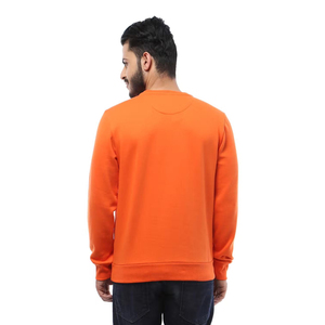 Invierno Plaid cuello redondo logotipo personalizado 63% algodón 37% poliéster 330gsm suéter de lana en blanco sudadera de hombre - Product Image 2