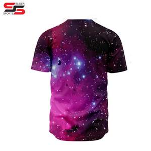 Por encargo jersey de béisbol al por mayor béisbol en blanco media manga sublimación impresa nombre del jugador del equipo o número jersey de béisbol - Product Image 3