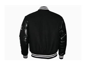 High Quality Unisex Bomber & Varsity <b>Jacket</b> Casual Lightweight Wool/Polyester Varsity <b>Jacket</b> With Original Leather Sleeves - Product Image 2