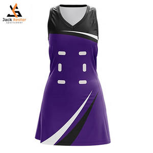 Uniforme de Netball Femenino de Alta Calidad en Existencia, Impresión Digital, Poliéster/Nailon, Ligero, Transpirable, Diseño Único, Hecho en Pakistán - Product Image 1