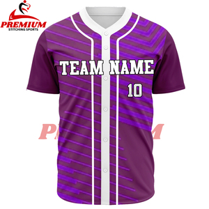 Camiseta de Béisbol Personalizada, Jersey de Softbol, Venta al por Mayor, Sublimación, Lisa, en Blanco, Económica - Product Image 3