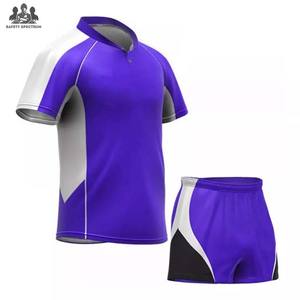 Ensemble maillot et short de rugby - Respirant, 100% polyester, uniforme sportif d'équipe |   Commandes en gros OEM - Product Image 4