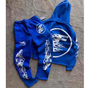 Calidad Premium superventas hombres invierno Casual ecológico 100% algodón sudor trajes Color sólido transpirable cómodo - Product Image 4