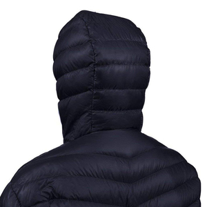 Chaqueta Acolchada Entallada para Hombre, Ligera y Cálida, con Cuello Alto y Cremallera, para Invierno, Venta al por Mayor, Personalizada, Negra, de Plumas de Ganso - Product Image 5