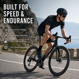 Vélo <span class=keywords><strong>de</strong></span> ville tout carbone CYCTRAC R18 Racing Edition SHIMANUO-R7120 24 vitesses, moteur <span class=keywords><strong>de</strong></span> moyeu arrière électrique à vitesse variable, double frein à disque - Product Image 2