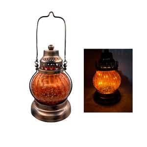 Elegante linterna de Metal con decoración, FAROL DE Metal decorativo a prueba de viento, colorida, de vidrio, estilo tradicional, personalizado - Product Image 6