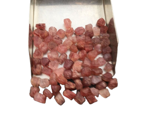 High Quality 6-8 MM Size Loose Strawberry Quartz Gemstones 50 Piece Hand Cut Raw Natural Stone Collection with <b>Star</b> Effect - Product Image 4