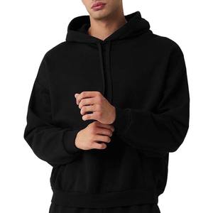 Sudaderas con capucha personalizadas para hombre con estampado de puff y logotipo, ropa de calle con hombros caídos, Jersey de algodón de peso pesado, sudaderas con capucha para hombre - Product Image 1